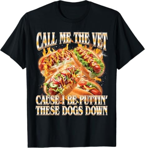 Maglietta hot dog chiamami - hot,