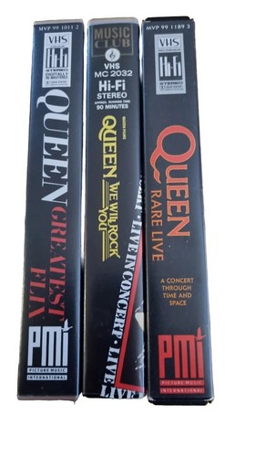 Queen vhs video bundle 3 - video,