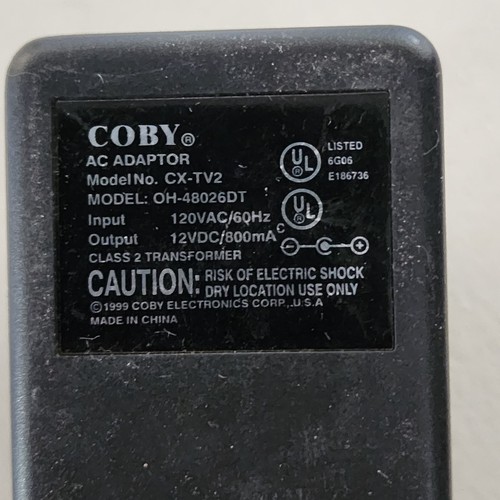 Coby tv2 48026dt 12v - coby, oh-48026dt