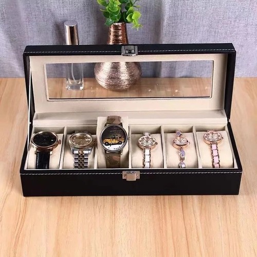 Vetrina per orologi - , pelle