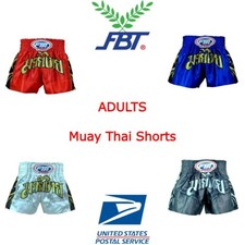 Pantaloncini FBT Muay Thai combattimento boxe MMA UFC allenamento arti marziali logo oro