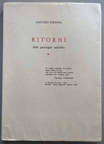 Gaetano susanna ritorni - gaetano, susanna,