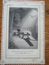 Antique holy card–La croix
