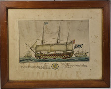 Antica Incisione 700 Nave