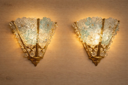 Coppia applique vintage murano - vintage,