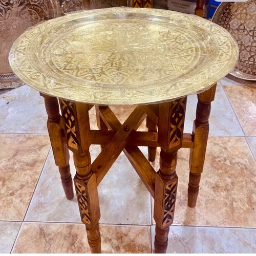 Tavolo vassoio ottone