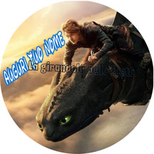 Cialda dragon trainer sdentato RETTANGOLARE /ROTONDA Ostia per torta