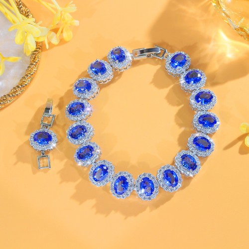 Bracciale tennis tanzanite - bracciale,