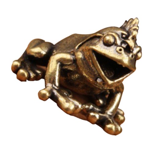 Ornamento rana ottone - rana, in