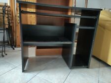 SCRIVANIA MOBILE PORTA PC DESKTOP NOTEBOOK LAPTOP NERA LEGNO COMPUTER TAVOLO