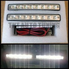 COPPIA LUCI DIURNE KIT DRL 2 x 4W 8 LED AUTO FARI per Smart Fortwo Roadster