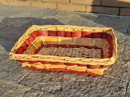 Cestino vimini rettangolare - vimini,