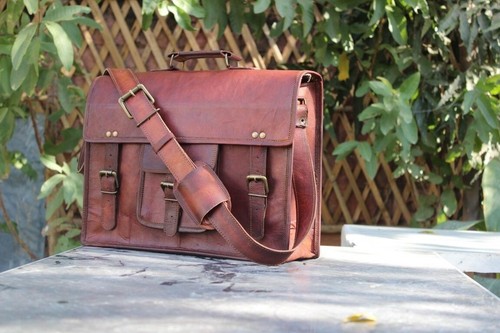 Borsa pelle fatta mano - borsa, in