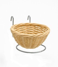 Nido Canarino In Vimini 8 Cm Con Supporto Canarini Cova Uccelli