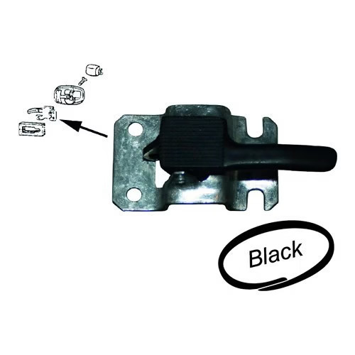 Maniglia interna destra nera - maniglia,