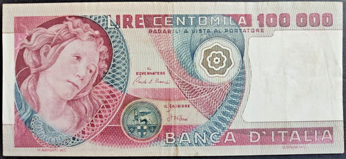 100000 lire botticelli - lire,