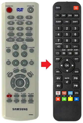 Telecomando adatto per samsung - per,