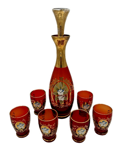 Decanter vintage rosso - , rubino