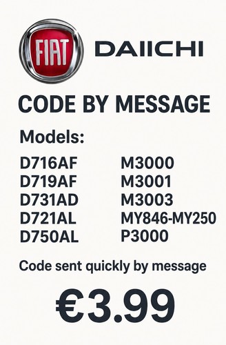 Codice sblocco radio fiat - sblocco,