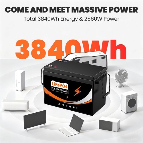 Batteria litio 300ah 12v - batteria,
