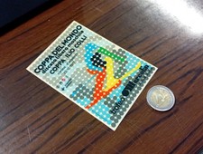 Adesivo originale (0757) anni 70 80 Coppa del Mondo sci CORTINA 1977 Marcolin