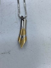 collana argento con pennino