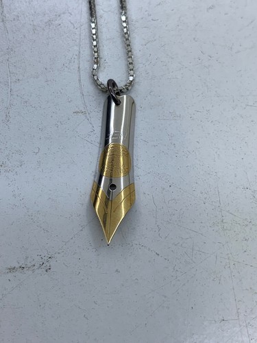 Collana argento con pennino - collana,