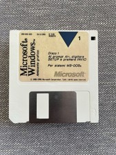 Microsoft Windows 3.1 ambiente grafico 7 dischi floppy 1991