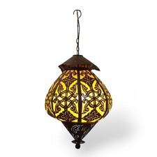 Lampadario etnico in ferro