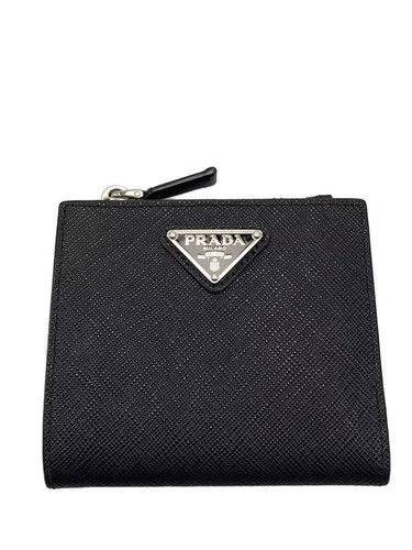 Prada portafoglio bifold pelle - prada,