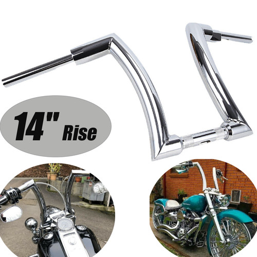 Manubrio cromato rialzo - 14",