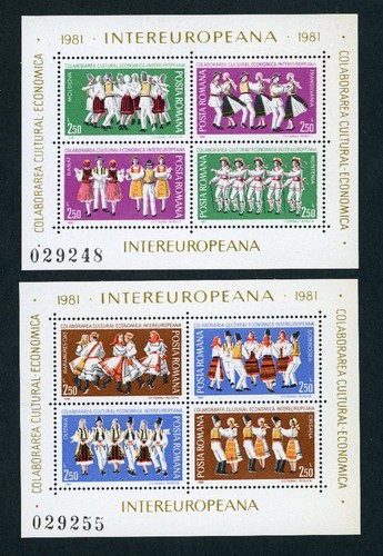 Romania blocco 178 179 nuovo - +,