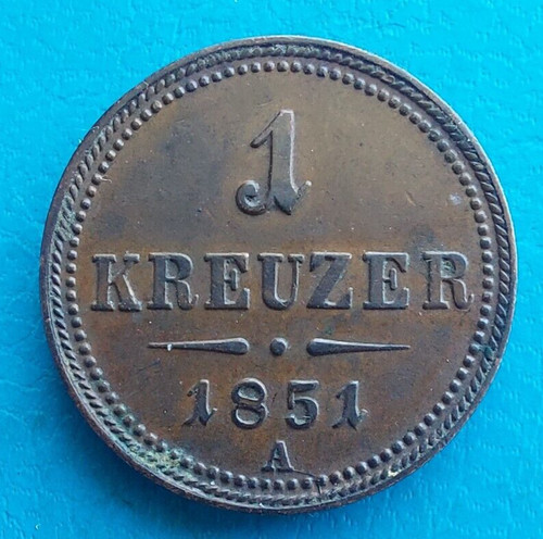 Austria kreuzer 1851 km - 1851,
