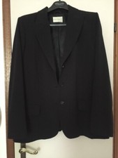 TAILLEUR DONNA ENRICA GIACCA E PANTALONE NERO ELEGANTE TAGLIA FORTE