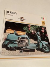 MV Agusta 125 Ovunque 1951 Carta Moto Da Collezione Atlas Italia