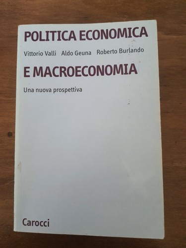 Politica economica - , e