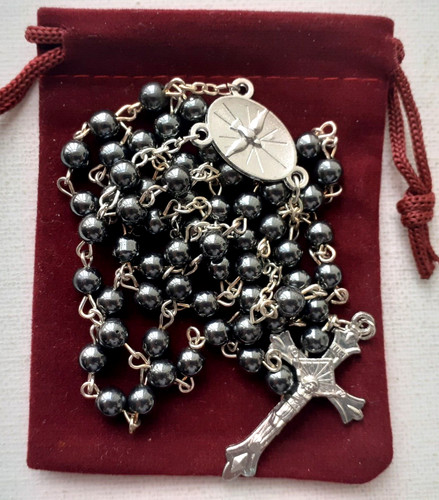 Rosary hematite glass - ,