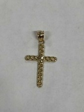 CIONDOLO CROCE ORO GIALLO