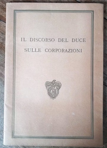 Libro discorso del duce - il,