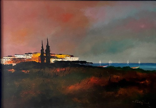 Quadro dipinto olio - quadro, a