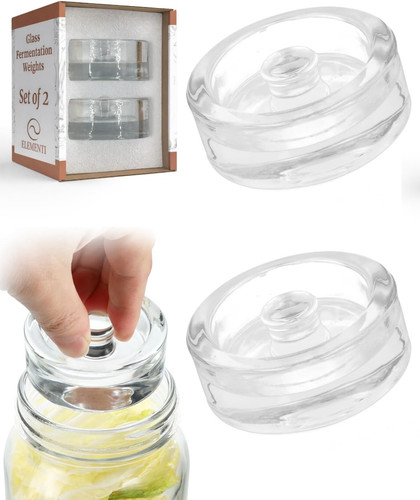 2pcs pesi fermentazione - pesi, vetro