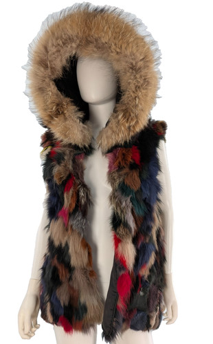 Gilet con cappuccio - , vera
