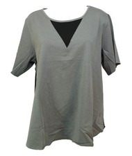 MAGLIA AMPIA GRIGIO NERA DONNA