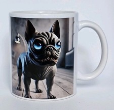 Tazza da caffè tazza bulldog francese fantasy cyvorbs design cane dog