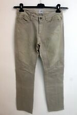 Jeans 9.2 By Carlo Chionna Taglia 44 Donna Beige Alcantara Pantalone Woman Italy