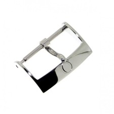 OMEGA Fibbia ardiglione 20 mm Acciaio Lucido.
