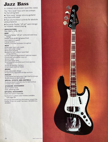 Original 1970 fender jazz - 1970's,