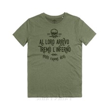 Maglietta Al Loro Arrivo Tremò L'Inferno Reparti D'Assalto Arditi Skull T-Shirt