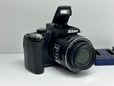 Nikon Coolpix P90 fotocamera digitale fotocamera nera 12,1 MP (+ nuovo 🔋)⚡PRONTO PER IL FLASH⚡