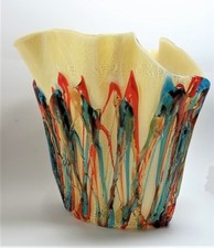 VASO IN VETRO DI MURANO IN